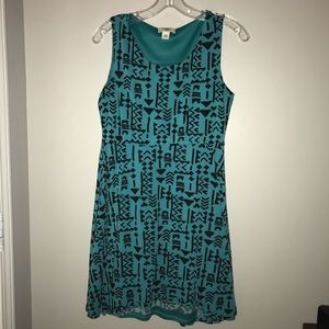 Blue pattern dress from Catos